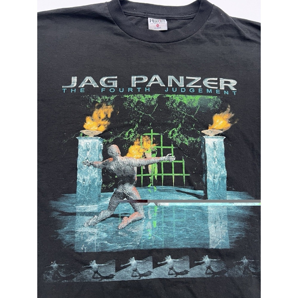 Vintage Jag Panzer The Fourth Judgement T Shirt XL USA 1997 Heavy Metal Tour - Picture 2 of 10
